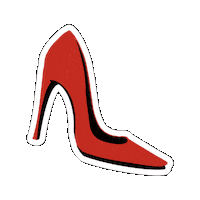 Red Lights Girl Sticker by Zinaida Kazantseva