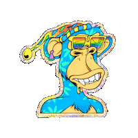 Bored Ape Sticker by The LSD Hotel