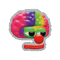 Glitter Clown Sticker by The LSD Hotel