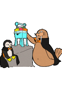 Shavedice Sticker by Vampire Penguin