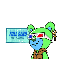 Teddy Bear Hologram Sticker by The YKMS