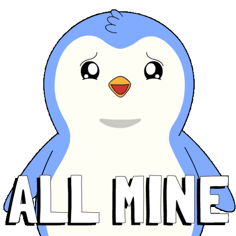 So Excited Wow Sticker by Pudgy Penguins
