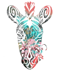 Zebra Sticker by Camilla With Love Australia