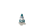 Rocket Abflug Sticker by Zukunft Digitale Bildung