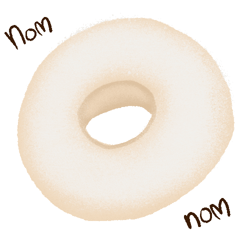 Nom Nom Donut Sticker