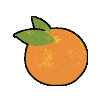 Mandarin Orange Sticker by Clementine