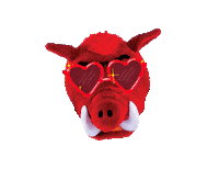 Arkansas Razorbacks Valentines Sticker by Arkansas Alumni Association