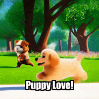 Puppy Love Dog GIF by Guinea Gambino