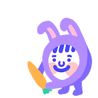 Easter Bunny Animation Sticker by Holler Studios