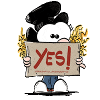 stracks2020 cartoon yes comic sign Sticker