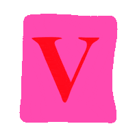 Abc V Sticker by Carlota Menezes