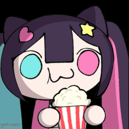 YuriNori giphygifmaker drama eating popcorn yurinori GIF