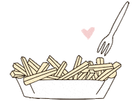 fries love Sticker by Odernichtoderdoch GmbH