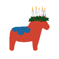 Santa Lucia Christmas Sticker by Lek's Play