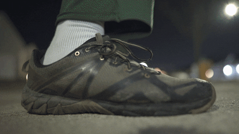patbobomb giphyupload running man bokeh no shortcuts GIF