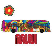 Grateful Dead Bus Sticker by SFMTA-Muni