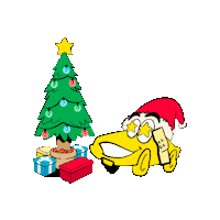 Christmas Tree Sticker by LuckyCar_AT
