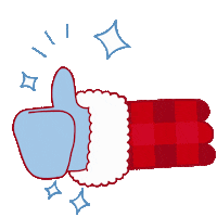 Christmas Thumbs Up Sticker by Bath & Body Works