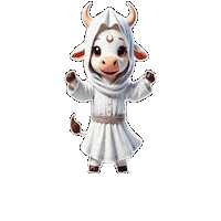 sagemoohammad sticker moon jumping cow Sticker