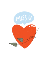 Miss U Sticker by veloutesleepwear