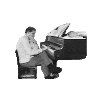glenngould thinking piano classical music classical Sticker