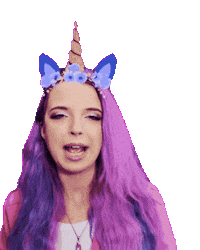 aliatempora singer silly talking unicorn Sticker