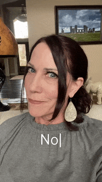 joycelayman no nope no way not a good idea GIF