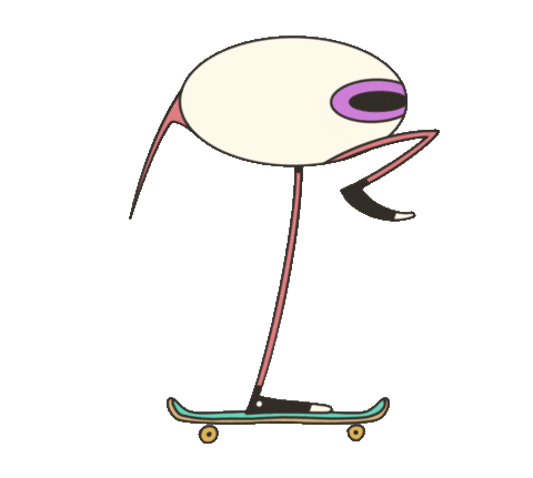 okmichie giphyupload skateboard skating cruise Sticker