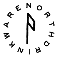 Logo Compass Sticker by North Drinkware