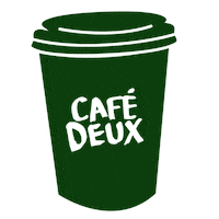 Coffee Cafe Sticker by Cupped Desserts