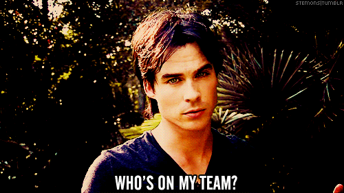 damon salvatore team GIF