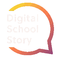 digischoolstory logo bunt dss weiß Sticker