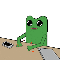 Lets Go Waiting Sticker by fwogs
