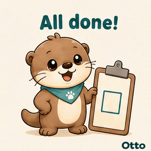 All Done! A Little Win with Otto the Otter