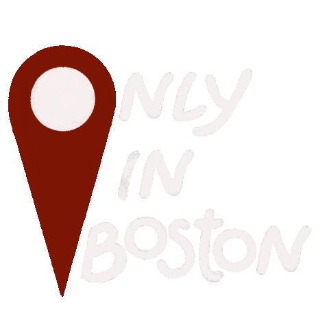 onlyinboston giphyupload travel boston pin Sticker