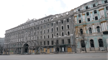 Damage to Kharkiv Landmarks Seen in Wake of Russian Attacks