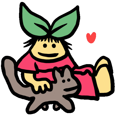 Cat Love Sticker by Ruppert Tellac