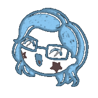 Blue Girl Sticker