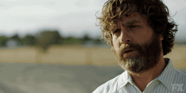zach galifianakis smile GIF by BasketsFX