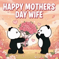 Panda Happy Mothers Day GIF by Kanpai Pandas