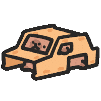 Car Hide Sticker by sansanplanet
