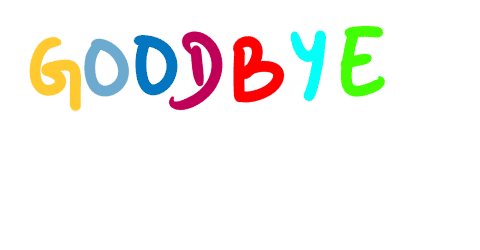 Goodbye Sticker