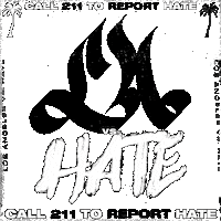 LAvsHate california la los angeles respect Sticker