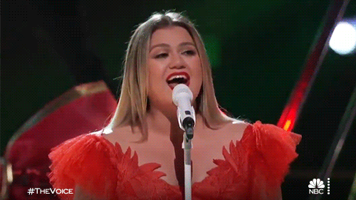 Kelly Clarkson Singing GIF by The Voice