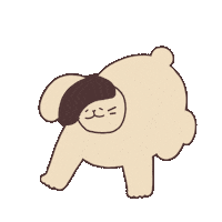 tsengtoudesign bunny rabbit sigh 兔 Sticker
