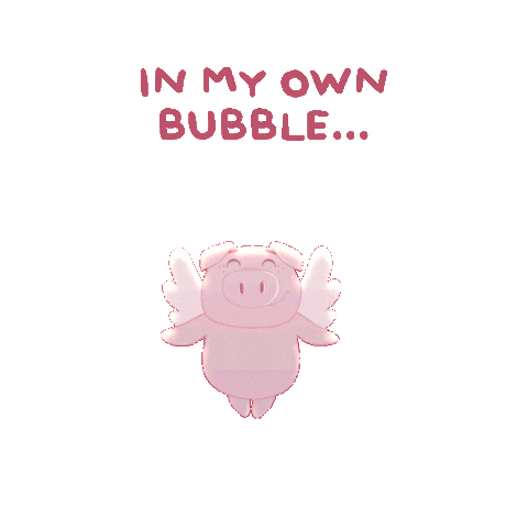 Flying Pig Sticker by PositivelyPigasus