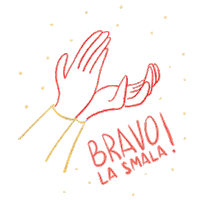 studiobim hands applaud la rochelle studiobim Sticker