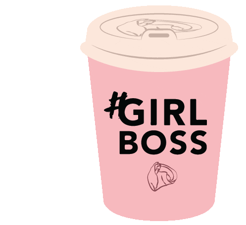 Pink Coffee Sticker by Cera Official