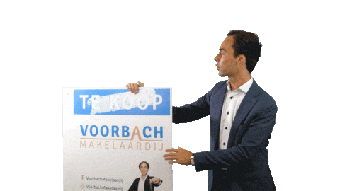 VoorbachMakelaardij giphyupload makelaar vastgoed verkocht Sticker