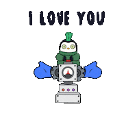 I Love You Hearts Sticker by Pudgy Penguins